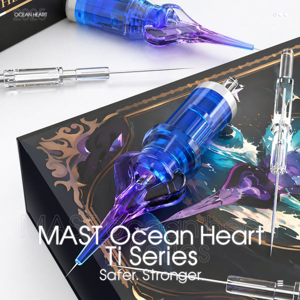 MAST OCEAN HEART TITANIUM SERIES | PMU CARTRIDGE NEEDLES – BOX OF 20