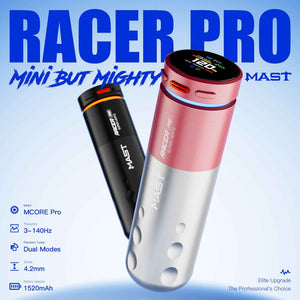 MAST RACER PRO | Cordless PMU  Gun Machine Battery 3-140hz Adjust Soft Hard Mode Mcore-Pro Motor Cartridge Tattoo Machine