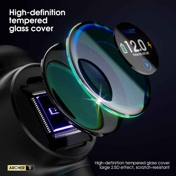 Mast Archer S ｜ Mast Tattoo Gun Archer S Super Fast Charging Wireless Pro Tattoo Pen Machine, 290g.cm Torque Powerful Brushless Mcore Motor, 4.2mm Strokes Length Compact for Tattoo Artists