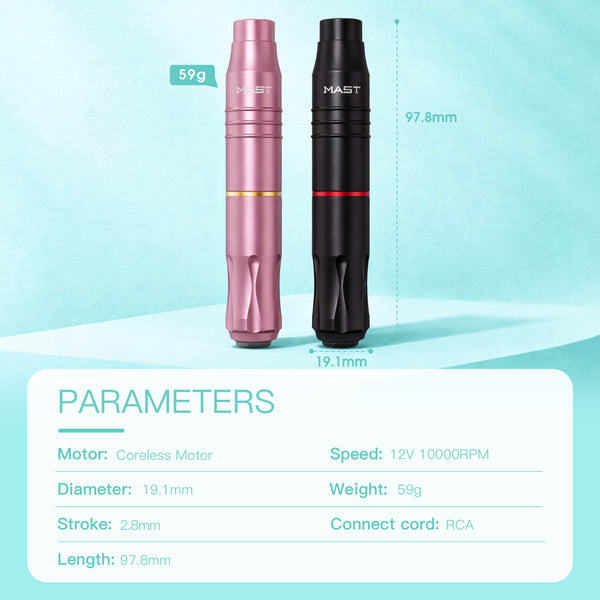 MAST TOUR 2 | WIRELESS PMU PEN MACHINE WITH THIN & SHORT FRAME POWERFUL MOTOR BY MCORE