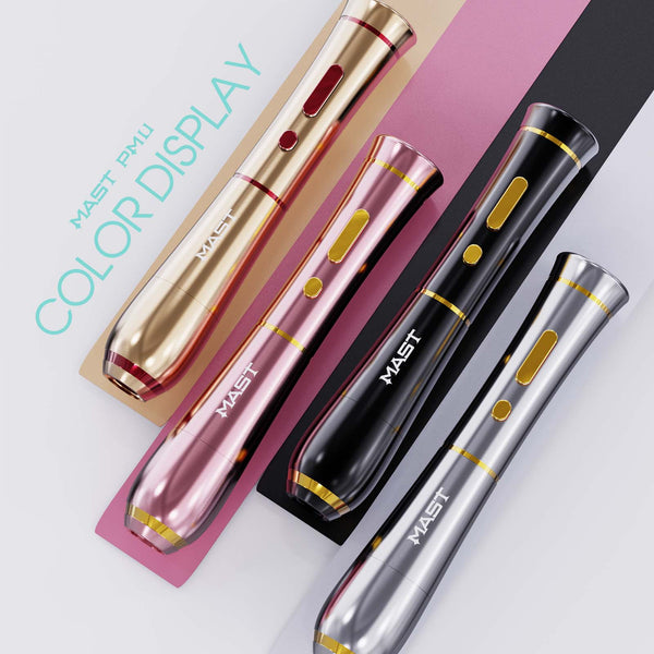MAST P40 Kit | Wireless Rotary PMU Pen Machine With Digital Display in pink