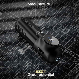 Mast Archer S ｜ Mast Tattoo Gun Archer S Super Fast Charging Wireless Pro Tattoo Pen Machine, 290g.cm Torque Powerful Brushless Mcore Motor, 4.2mm Strokes Length Compact for Tattoo Artists