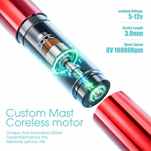 MAST TOUR Y22 | CORDLESS PMU PEN MACHINE KIT WITH CARTRIDGES