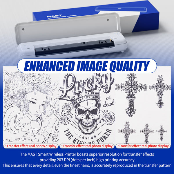 Mast Stencil Printer ｜Tattoo Wireless Transfers with Bluetooth & USB