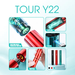 MAST TOUR Y22 | CORDLESS PMU PEN MACHINE KIT WITH CARTRIDGES