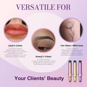 MAST P60 | Wireless Tattoo Pen Machine With 2.2MM-3.2MM Adjustable Strokes Permanent Makeup(With RCA adapter)