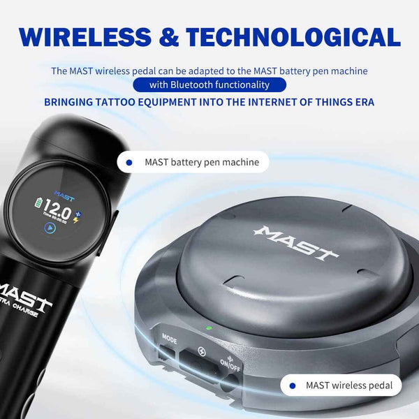 MAST Wireless Pedal | Bluetooth Foot Switch for MAST Wireless Tattoo Machines