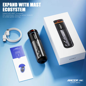 MAST RACER PRO | CORDLESS PMU & TATTOO MACHINE WITH MCORE-PRO MOTOR