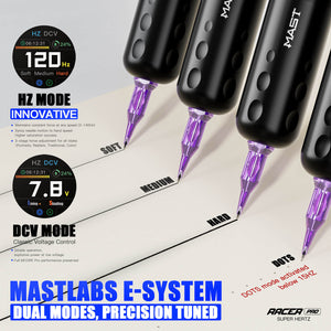 MAST RACER PRO | CORDLESS PMU & TATTOO MACHINE WITH MCORE-PRO MOTOR