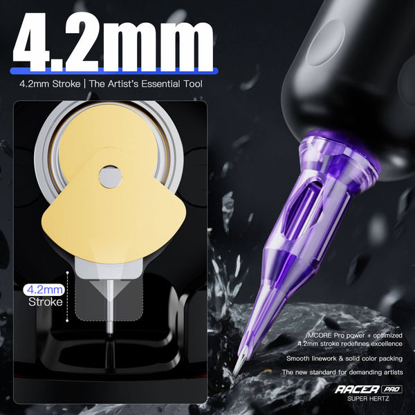 MAST RACER PRO | CORDLESS PMU & TATTOO MACHINE WITH MCORE-PRO MOTOR