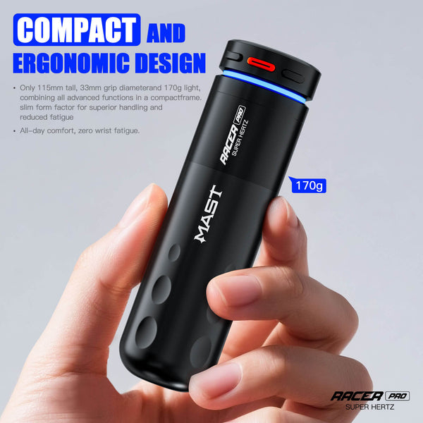 MAST RACER PRO | CORDLESS PMU & TATTOO MACHINE WITH MCORE-PRO MOTOR