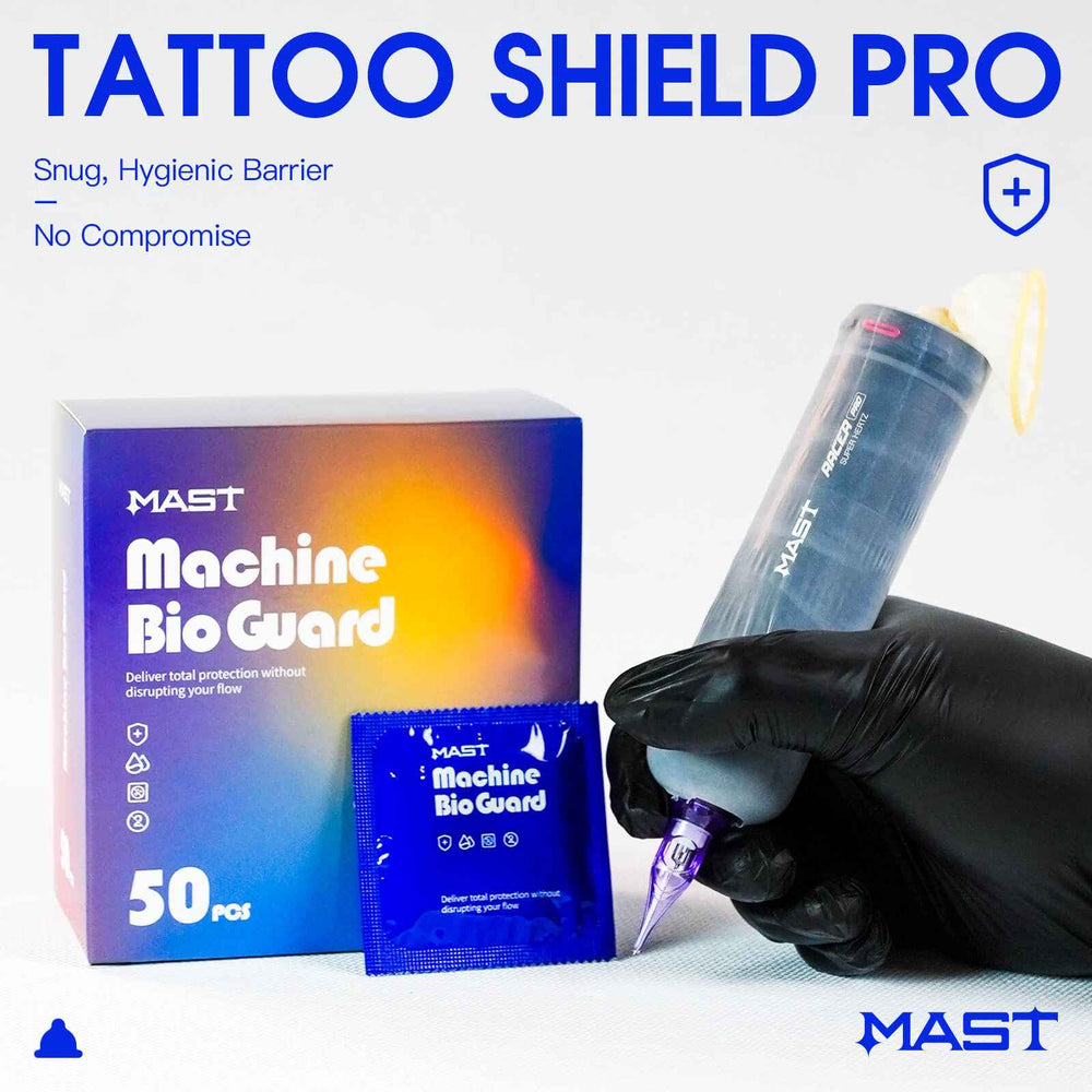 MAST Machine Bio Guard Disposable Tattoo Machine Covers Medical-Grade Protective Barrier Sleeves 50PCS