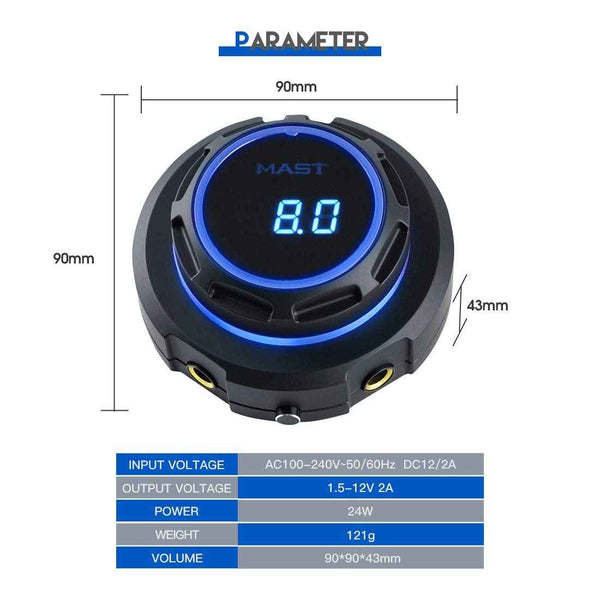 MAST HALO POWER SUPPLY | DIGITAL PMU POWER SUPPLY WITH OLED DISPLAY