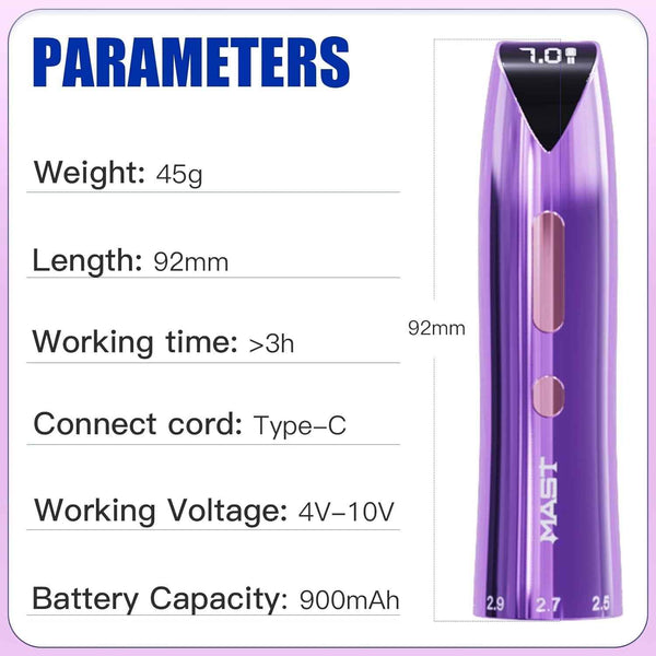 MAST P60 WIRELESS BATTERY | Replacement Power Supply for P60