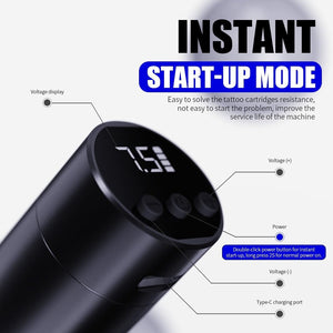 MAST TOUR FLY | Wireless Rotary PMU Pen Machine Gun Lightweight Slim 3.0mm Stroke Length for Women Artists