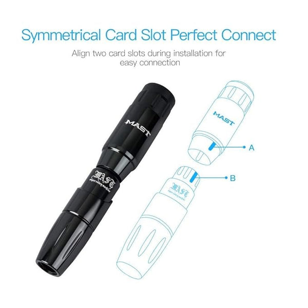 MAST TOUR | Cordless Tattoo Pen Machine Kit, Professional Rotary Cartridges Tattoo Gun